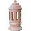 Biscottini Lanterna da Esterno in Terracotta 65x30x30 cm | Lanterne da Esterno portacandele Made in Italy | Lanterne per Illuminazione Giardino