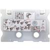 GEBERIT - PLACCA DI PROTEZIONE PER CASSETTE AD INCASSO PER RISCIACQUO A 2 QUANTITA' GRIGIO 241.283.00.1