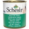 Amicafarmacia Schesir Pollo Con Spinaci Cibo Umido Cani Adulti Lattina 285g