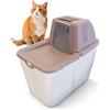 PETGARD Lettiera per gatti Sofia Close - WC con ingresso dall'alto - WC con filtro - WC per animali domestici 58 x 39 x 56 cm - WC per gatti e bacche