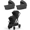 Cybex Gold Duo Passeggino Gemellare Cybex Gazelle S Moon black