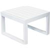 Magazzini Cosma S.P.A. Tavolino cuba, bianco, 45x45 cm