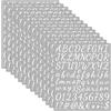 LOREC 14 Fogli 1176 Pezzi Adesivi Lettere Alfabeto Lettere Adesive in Vinile Numeri Adesivi Stickers Lettere Adesive Adatti per Decorazioni Regalo, DIY Scrapbooking, Album Fotografici, Biglietti di Auguri