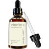 poppy austin Siero Vitamina C Viso - ENORME 60ml, 3x Più Stabile, 10 Antiossidanti, Vegano, Senza Crudeltà, Biologico e Naturale - con Miglior Puro Acido Ialuronico e Vitamina E Per Pelle/Collo/Occhi