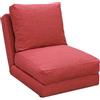 EVERGREENWEB MATERASSI & BEDS EVERGREENWEB - Divano Letto 1 posto Futon - Divano Letto Tatami allungabile - Divano da Pavimento Regolabile con comodo cuscino - Divano letto Materasso Singolo Colore Rosso | Hoshi