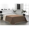Martina Home Copriletto trapuntato reversibile, 100% poliestere, beige marrone, letto da 105