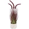 Flair Flower Erba artificiale con vaso di volpe artificiale, decorazione per erba, ciliego di setole, erba decorativa