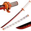 Sword Warrior Spada Demon 104 cm in Legno, Rengoku Kyoujurou, Katana Anime Giapponese, Cosplay