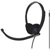Koss CS200i - Cuffie da comunicazione On-Ear con microfono a braccio, cablate con spina da 3,5 mm, colore: nero