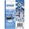 EPSON MULTIPACK 3 CARTUCCE INCHIOSTRI ORIGINALI EPSON T2705 COLORE SERIE SVEGLIA - EPSON - C13T27054012