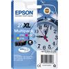 EPSON MULTIPACK 4 CARTUCCE INCHIOSTRI ORIGINALI EPSON T2715 SERIE SVEGLIA NERO XL + COLORI XL - EPSON - C13T27154012