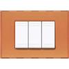 BTICINO Placca Living quadra 3 mod ambra opalino - N4803AP