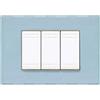 BTICINO Placca Living quadra 3 mod blu opalino - N4803BP