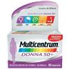 Multicentrum Donna 50+ Integratore Multivitaminico Multiminerale Ferro Calcio Vitamina D D3 30 Compresse Multicentrum