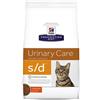 Feline Hill's Prescription Diet S/d Urinary Care Crocchette Di Pollo Per Gatti Sacco 1,5kg Feline