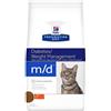 Feline Hill's Prescription Diet M/d Diabetes / Weight Management Crocchette Al Pollo Per Gatti Sacco 1,5kg Feline
