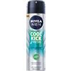 Nivea Men Cool Kick Fresh Deodorante Spray 150ml Antitraspirante Per 48h Di Freschezza Nivea