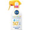 Nivea Sun Spray Solare Kids Sensitive Protect Fp50+ 270ml Crema Solare Per Bambini E Neonati Nivea