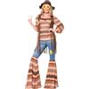 Smiffys Costume Harmony Hippie, con Top, Pantaloni a Zampa d'Elefante e Gilet Halloween
