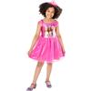 Rubie's Rubies Barbie Ufficiale - Costume classico Barbie Principessa per bambini, taglia 2-3 anni, vestito tutù rosa con top stampato Barbie, costume per Halloween, carnevale, Natale