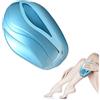 Tuofang Depilatore di Cristallo,Depilatore Per In Vetro Nano,Rimozione Fisica Dei Capelli Indolore,Riutilizzabile Epilatore Nano Cristalli,Strumento di Depilazione per Corpo,Gambe,Braccia e Schiena (Blu)