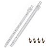 HELPMATE Guide per cassetti a rullo, 400 mm, 1 paio di 2 binari per cassetti, estraibili per cassetti, con materiale di fissaggio incluso