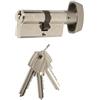 TESA ASSA ABLOY 520B3030N Cilindro europeo TE5, 30 x 30 mm, nichelato, per serrature a profilo europeo per porte residenziali e commerciali, installazione semplice dall'esterno con una sola vite