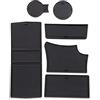 CDEFG per Peugeot 208 e-208 2020-2024 2025 GT Tappetino Antiscivolo Protezione Bracciolo Protezione Antipolvere Tappetini in Gomma per Interni Auto Accessori (Nero)