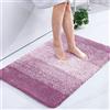 Homaxy zerbino Ingresso casa 60 x 90 cm,Tappeto Entrata Interno Resistente Sporco, Morbido e Lavabile Zerbino da Interni per Interno, Antiscivolo e Essorbente zerbino, Lilla