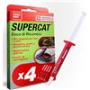 SWISSINNO SuperCat Esca di Ricambio in Siringa al Burro di Arachidi per Trappole per Topi e Ratti - Attrattivo Alimentare ad Alta Efficacia, Compatibile Trappole SuperCat, Set 4