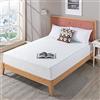 Zinus Materasso in memory foam con gel rinfrescante, impregnato di estratto di tè verde, materasso adattabile a 7 zone, 150 x 200 cm, altezza 25 cm, materasso in una scatola, OEKO-TEX