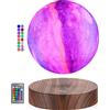 DIDWI Lampada lunare a levitazione Levitazione magnetica Stampa 3D Lampade galleggianti al chiaro di luna Sfera LED Luci notturne Luna Decorazioni per la camera Regalo creativo (Galaxy 16 Colori)