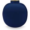 Pip Studio Vaso in metallo blu, 23 cm