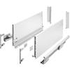 GTV Guide per cassetti AXIS Pro, estraibili per cassetti con estrazione, colore bianco, portata fino a 40 kg, sistema push to open, accesso libero, larghezza: 350 mm, altezza: 200 mm