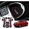 GAFAT Compatibile con Nissan Juke F15 2011-2018, tappetino antiscivolo Juke F15, tappetini in gomma per console centrale