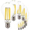 SUNSEED 10x Lampadina E27 Filamento LED 18W Goccia A75 2700 Lm Naturale 4000K, 162W Equivalente