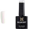 Bluesky Smalto Per Unghie Gel, Moonlight & Roses, 80528, Rosa, Bianca, Luccichio, Bagliore (Per Lampade Uv E Led) - 10 Ml