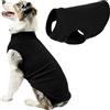 Gooby Gilet per cani in pile elasticizzato, 5XL, colore nero