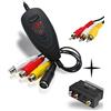 TechSide Video Grabber 2025: Convertitore VHS in Digitale USB 2.0 con SCART e RCA - Per Videoregistratore VHS, Hi8, Mini DV - Compatibile Windows 11/10 - Scheda acquisizione video MP4