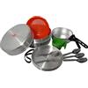 Cao Camping - Set di pentole Bivouac Popote per 4 Persone in Alluminio, 4,5 L