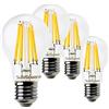 SUNSEED 4x Lampadina E27 Filamento LED 12W Goccia A60 1500 Lm Luce Naturale 4000K, 99W Equivalente