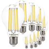 SUNSEED 10x Lampadina E27 Filamento LED 13W Goccia A66 1800 Lm Luce Naturale 4000K, 115W Equivalente