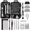 AOKITO 122 in 1 Set Cacciaviti Precisione Magnetici Professionali, Mini Kit Cacciavite di Riparazione Portatile per PC, MacBook, iPhone, Occhiali, Orologio, Smartphone, Fotocamera, ecc.