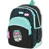 OFITURIA Zaino Scuola Bambina, Zaino Adattabile Auto, Spallacci Ergonomici Imbottiti con Materiale Traspirante, Zaino Bimba con Tasca Frontale e Tasca Laterale (Hey)