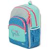 OFITURIA Zaino Scuola Bambina, Zaino Adattabile Auto, Spallacci Ergonomici Imbottiti con Materiale Traspirante, Zaino Bimba con Tasca Frontale e Tasca Laterale (Smile)