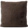 Gözze - Cuscino Decorativo Quadrato, Federa in Finta Pelliccia, 100% Poliestere, 60 x 60 cm - Tortora