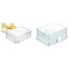 Tescoma 891828 Purity Contenitore Igienico Frigorifero per Formaggio, Plastica, Trasparente & 891830 Purity Contenitore Portaburro Igienico per Frigorifero, Plastica, Trasparente, 11X15 Cm, 1 Pezzo