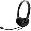Atlantis Cuffie stereo Atlantis con microfono usb Nero [P003-USB501]