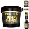 Multi Marca Gold's Nutrition 100% whey protein professional 5 kg proteine siero Vaniglia