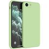 Mixroom - Cover Custodia Case per iPhone 7 Plus / 8 Plus Protezione Copre Fotocamera in Silicone TPU Opaco con Bordi Piatti Colore Verde Mela